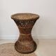 Diabolo tamtam stool in vintage buri rattan