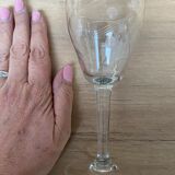 Set of 6 engraved wine glasses