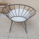 Vintage Danish wrought iron armchair