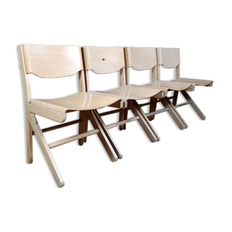 Set de 4 chaises Baumann modèle Koka
