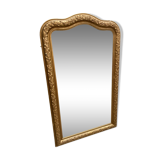 Large gilded patinated trumeau mirror