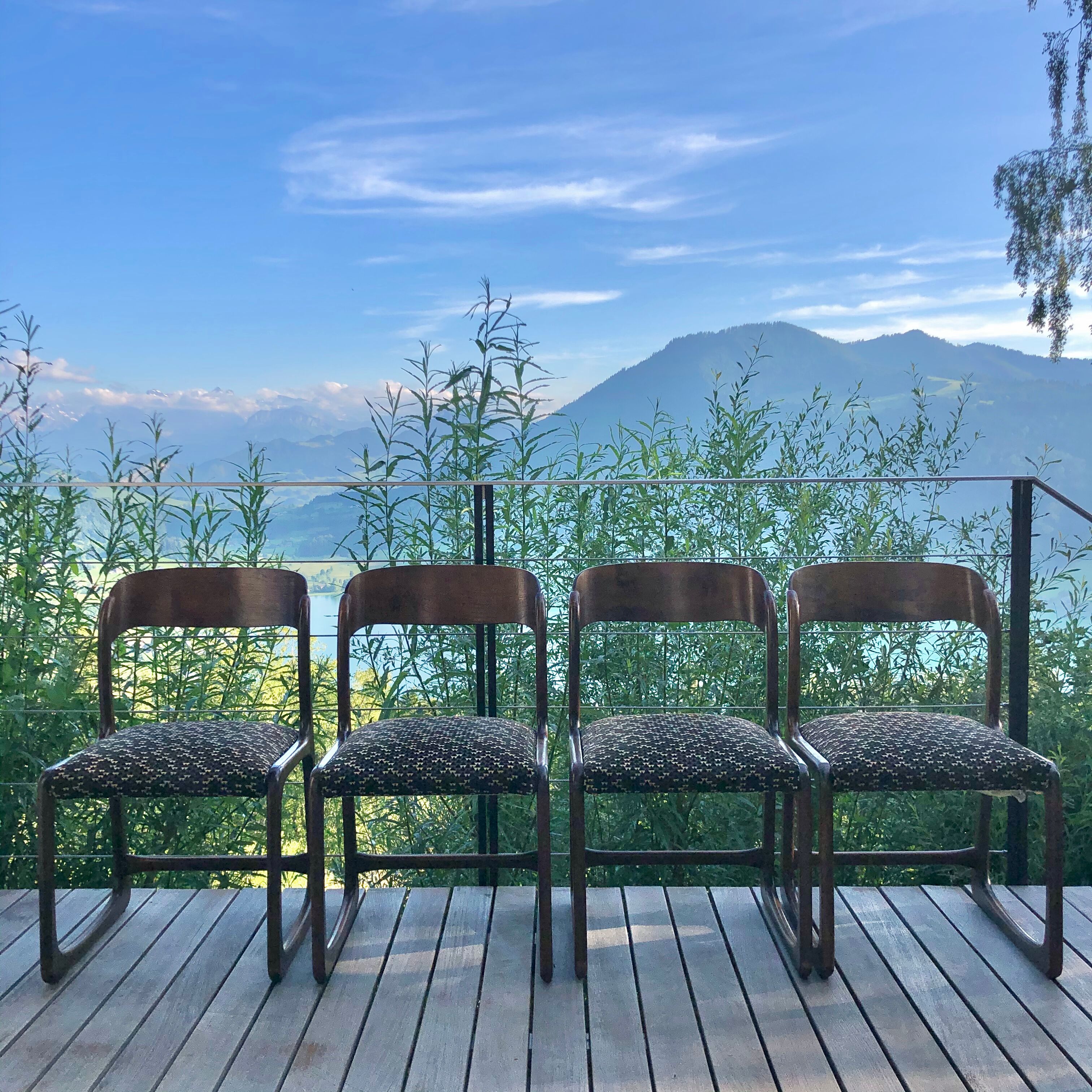 Baumann sleigh chairs