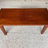 Table basse vintage de ferme en chêne, circa 1950