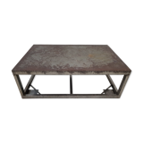 Industrial metal coffee table