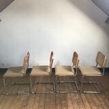 4 chairs cesca b32 by Marcel Breuer