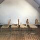 4 chaises Cesca B32 de Marcel Breuer