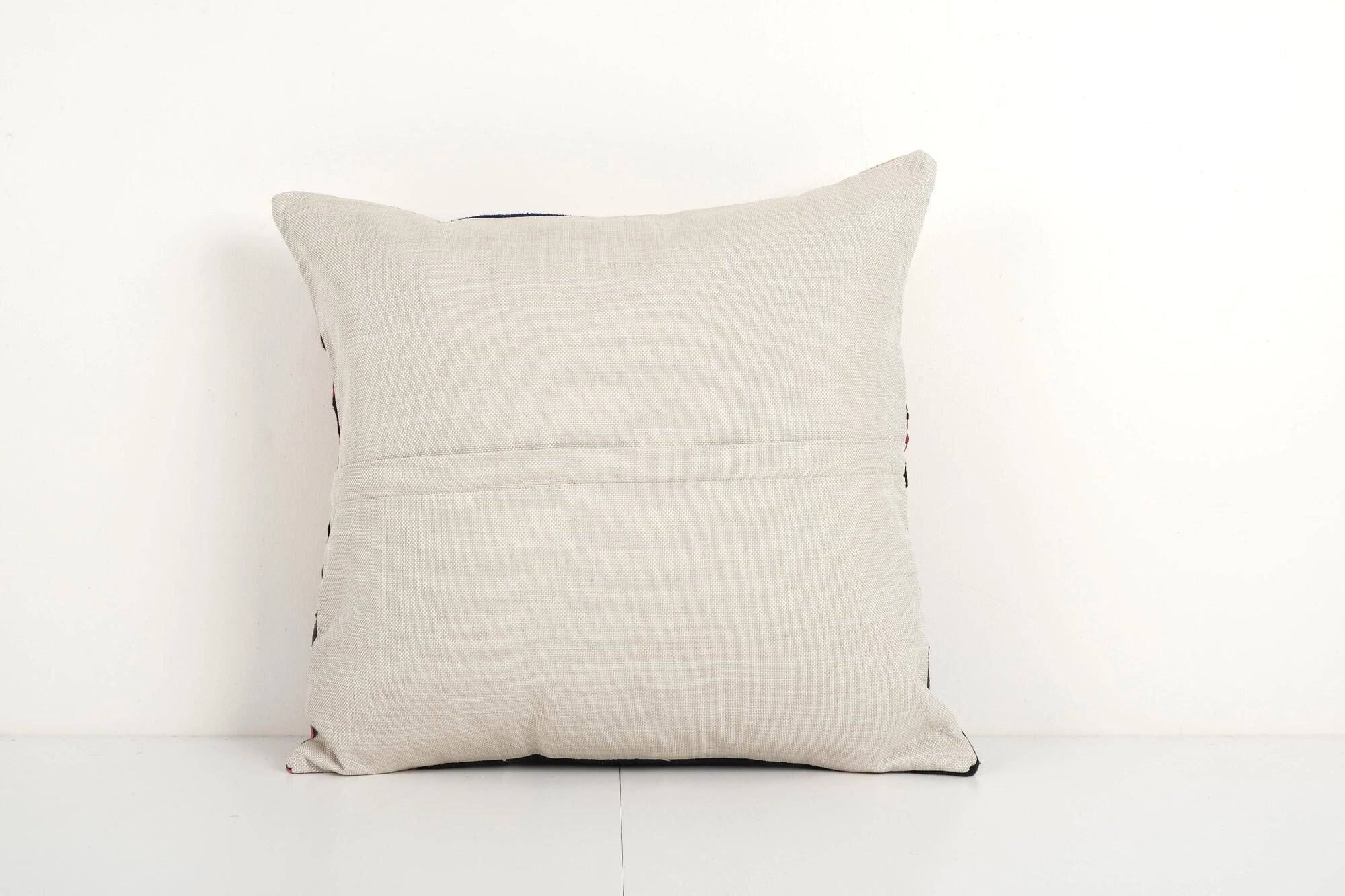 Vintage embroidered cushion cover 46x48 cm