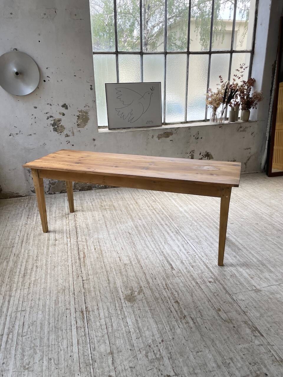 2m pine farm table