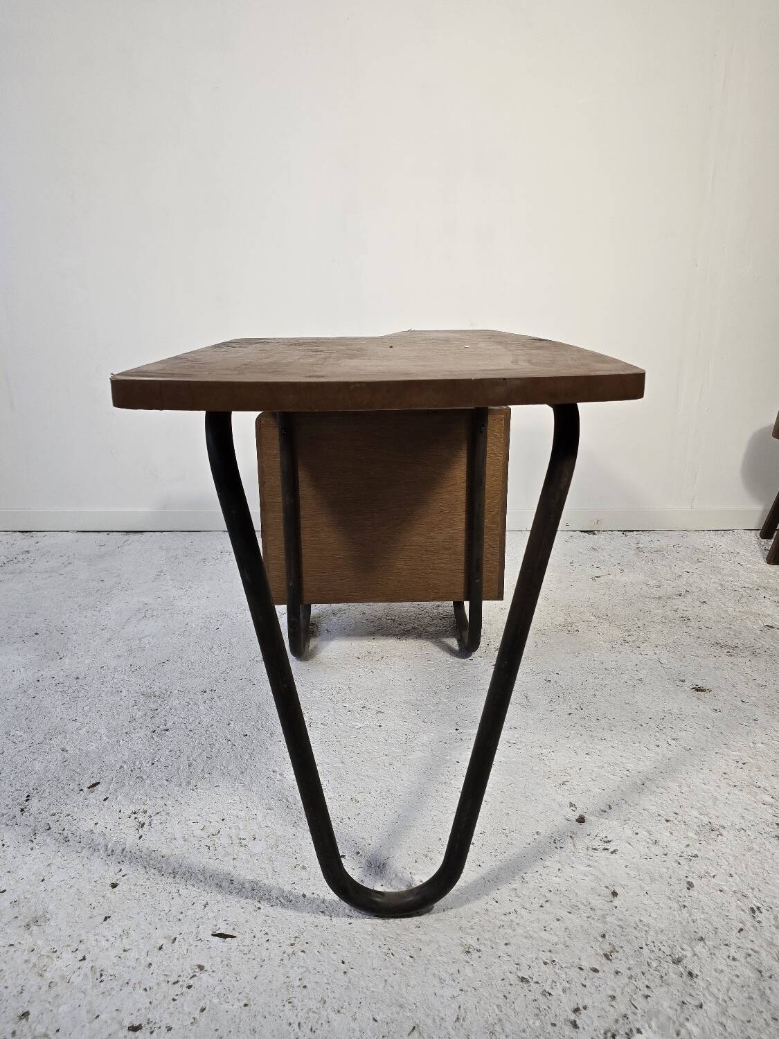 Mobilor Desk CAB Roger Charroy – modernist metal wood 1950 vintage