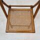 Ensemble de 2 chaises pliantes italiennes en osier, années 1980