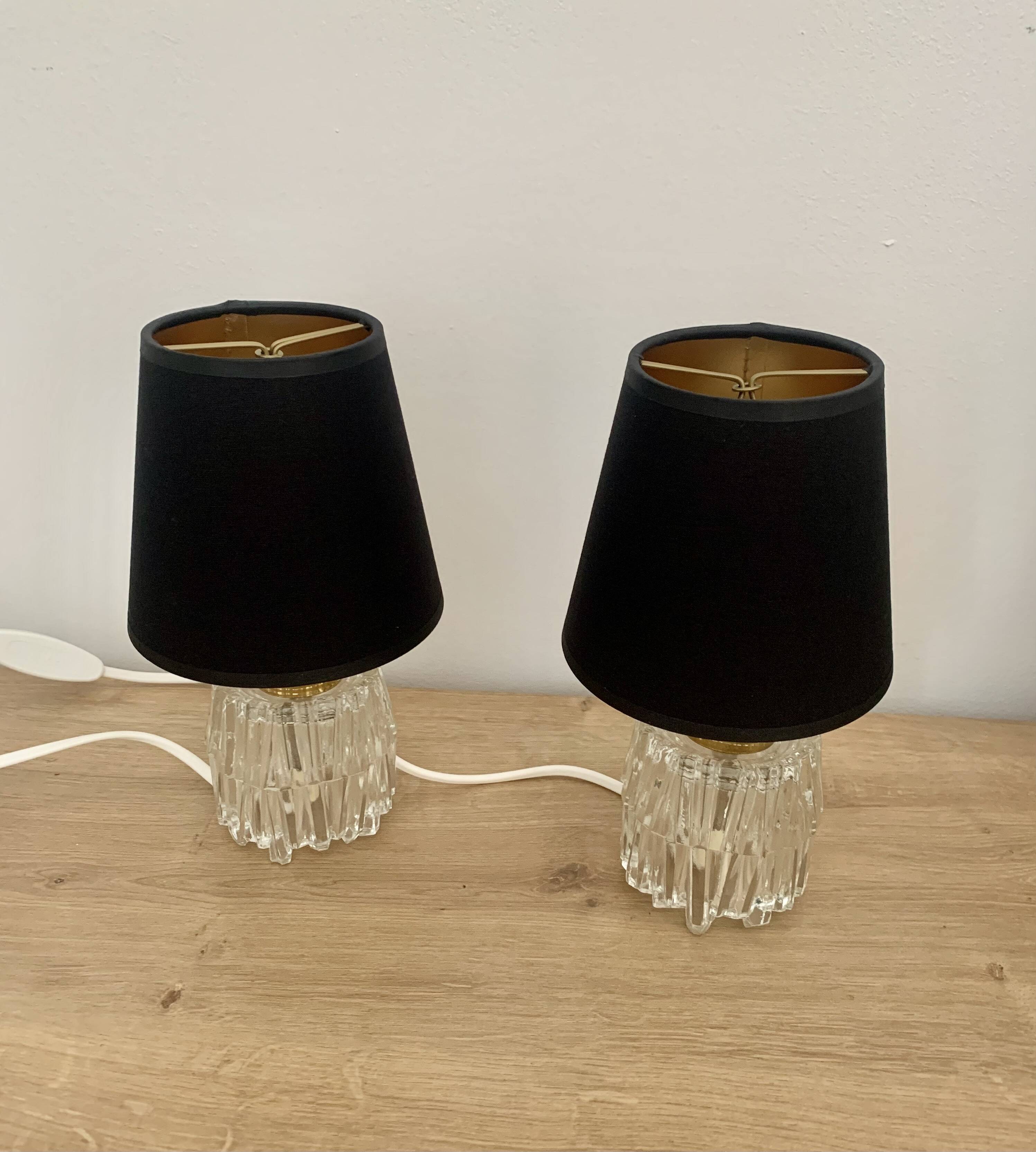 Pair of bedside lamps, 1970