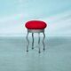 Vintage 90s Ikea zigzag space age stool