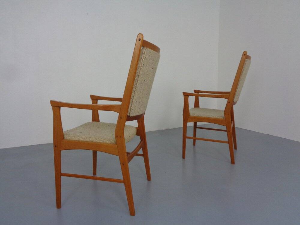 Set of Vintage Danish Teak Dining Armchairs, 1960s