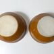 2 plats à four en grès vernissé vintage