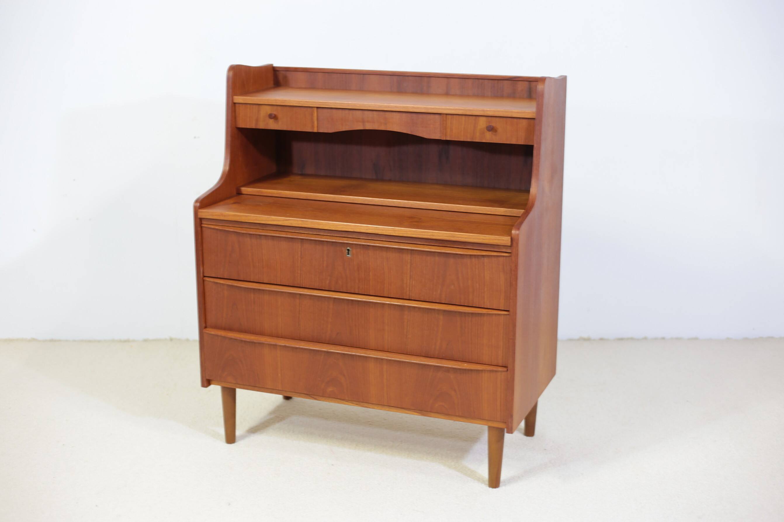 Danish teak secretary