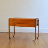 Scandinavian teak worker vintage 1960