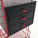 Office furniture on wheels with metal drawers, 1980s