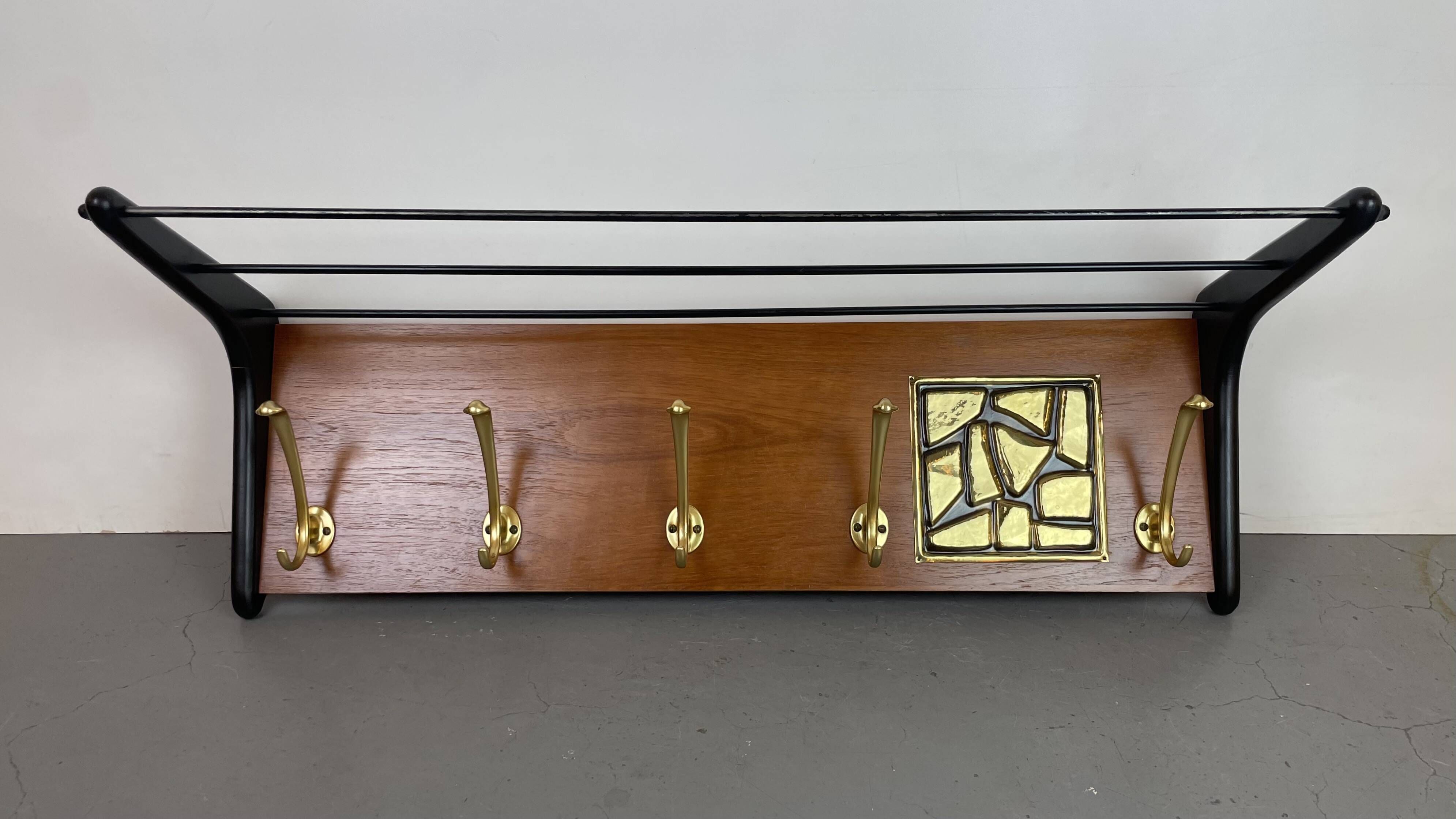 Wall Coat Rack Boomerang by A. Hendrickx for Belform, Belgium, 1950s