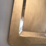 Vintage brass rectangular tray