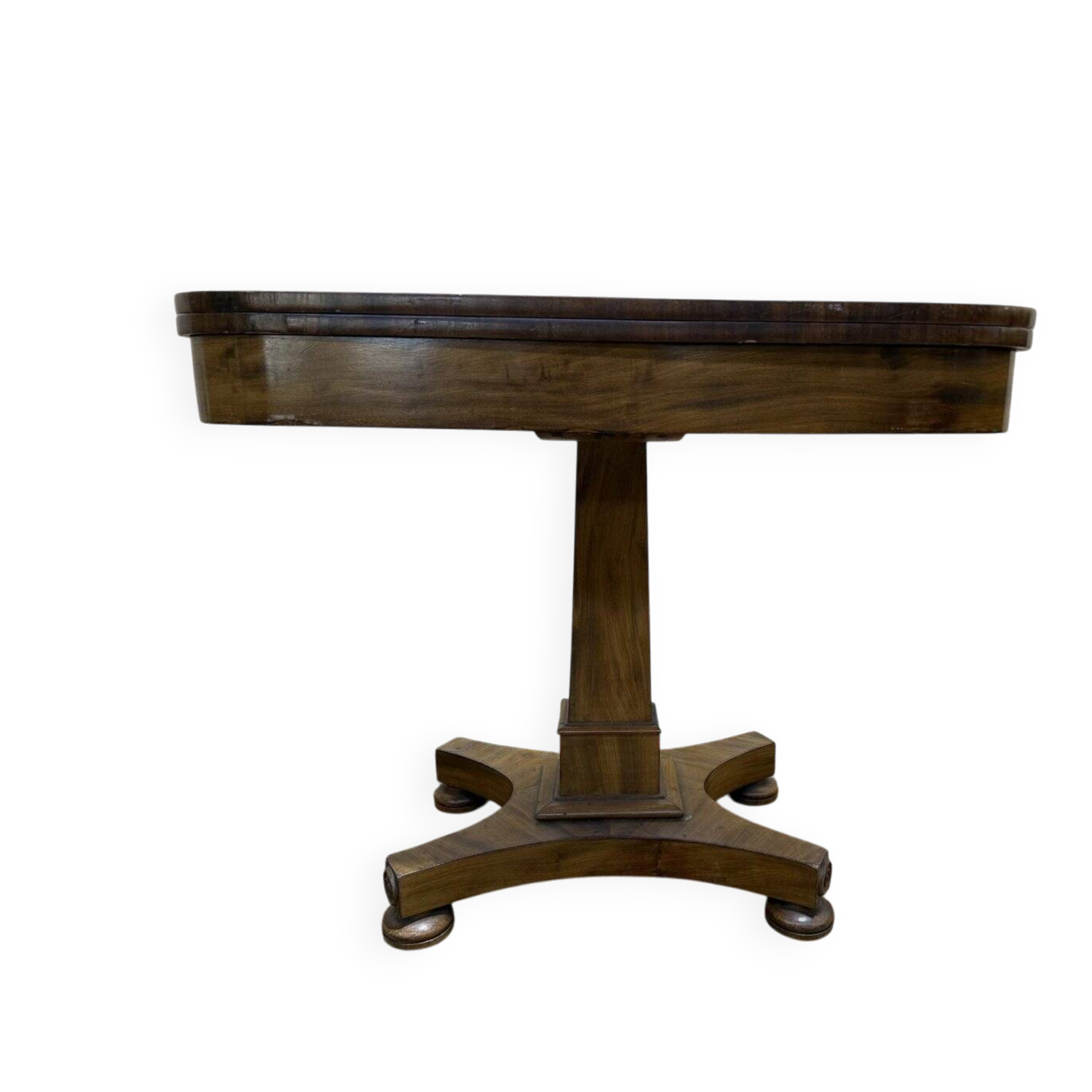 Table à jeux style Anglais - Restauration en noyer