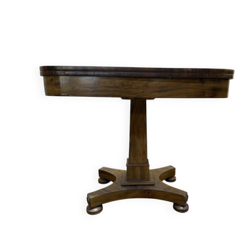 English-style game table - Restored in walnut