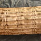 Porte-parapluie en osier fait main : vintage