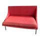 Canapé 2 places Steiner rouge tissu