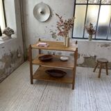 XS oak draper's table
