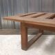 Vintage slatted oak bed base, 1950