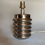 Bibendum chrome ceramic lamp 1970