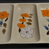 Plat à hors d'oeuvre vintage grès