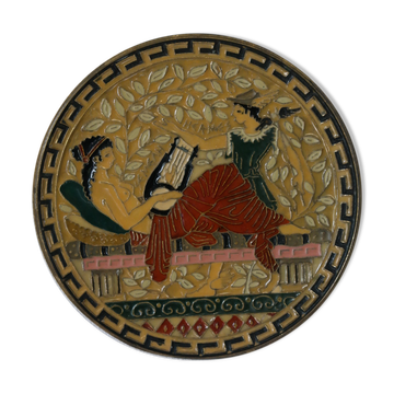 Bronze decorative plate Hermes Greece