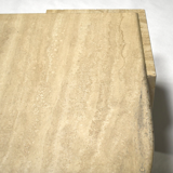 Travertine coffee table by Roche Bobois France 1970