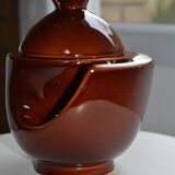 Brown ceramic pot
