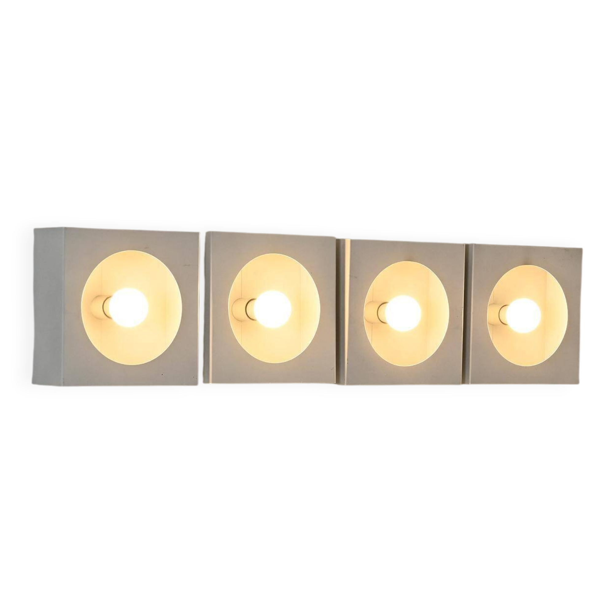 Set of 4 wall lights 2091 by Guy Bertrand for Disderot, circa 1965.