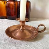Lecellier Villedieu copper thumbscrew candle holder