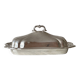 Antique silver butter dish with lid