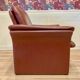Pair of "Erpo" designer adjustable leather armchairs.