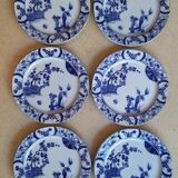 Lot d'assiettes à dessert modèle Japon par Creil et Montereau XIXème