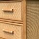 Vintage commode in rattan and woven wicker 1970