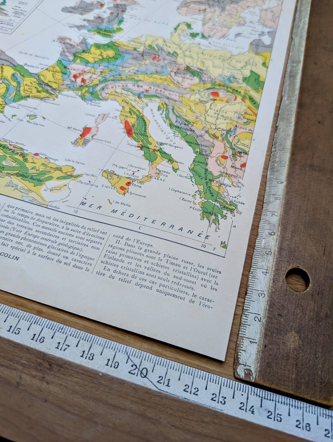 Printed in 1909, Geological Europe.