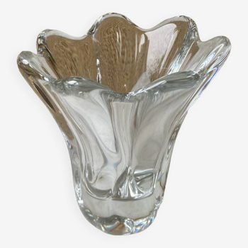 Petit vase Daum France vintage 50/60 design forme libre tbe