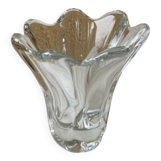 Petit vase Daum France vintage 50/60 design forme libre tbe