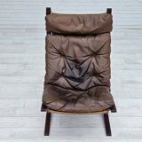 1970’s, Norwegian design, "Siesta" lounge chair by Ingmar Relling, leather, bentwood.