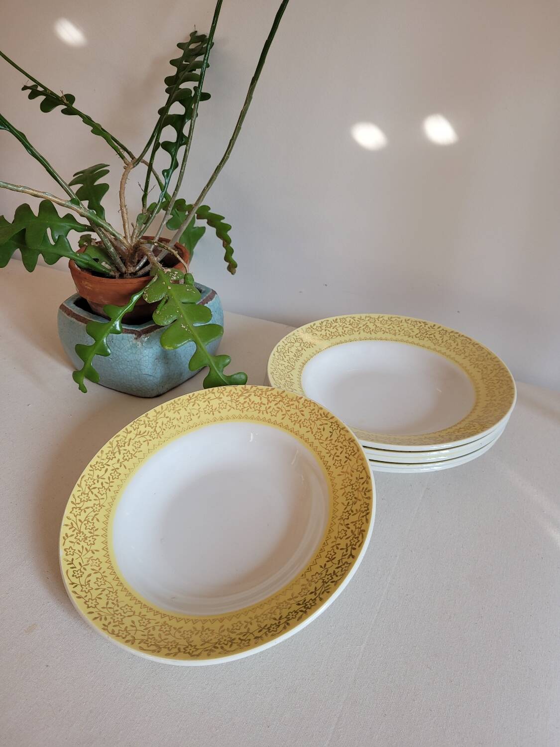 Set of 6 deep plates Badonviller