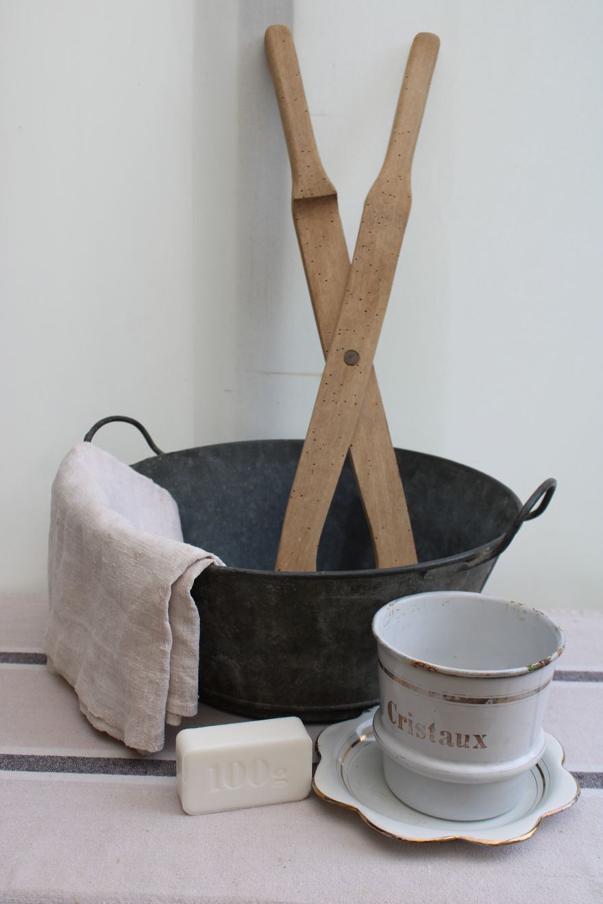 Old zinc basin
