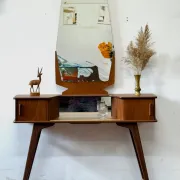 Unique teak dressing table, Scandinavia, 1960s/70s, vintage, mid-c
