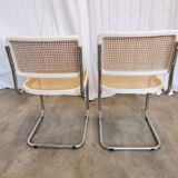 Ensemble de 2 chaises Cesca vintage de Marcel Breuer : chaises de salle à manger en osier style Mid-Century Modern