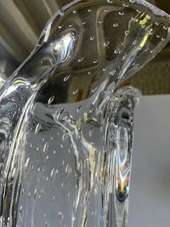 Large Schneider crystal vase