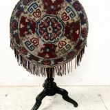 Napoleon III tilting side table in blackened wood, 19th century